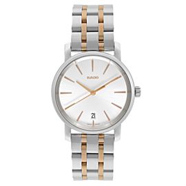 Rado DiaMaster 33mm Two-Tone Steel Silver Dial Quartz Ladies Watch