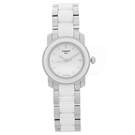 Tissot T-Trend 28mm Steel Ceramic White Quartz Ladies Watch