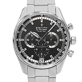 Zenith El Primero 42mm Steel Black Dial Automatic Men Watch