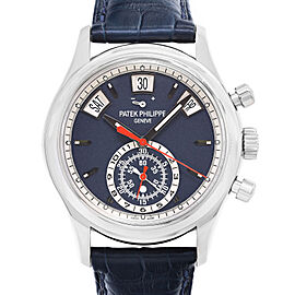 Patek Philippe Complications White Gold Blue Dial Mens Watch