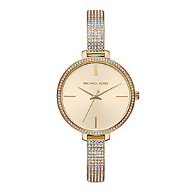 Michael Kors Jaryn 36mm Gold Tone Steel Crystals Quartz Ladies Watch