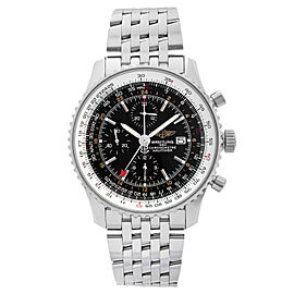 Breitling Navitimer World Steel Black Dial Mens Watch