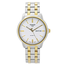 Tissot T-Classic Steel White Dial Automatic Mens Watch