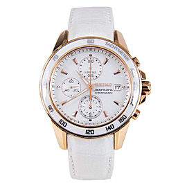 Seiko Sportura Steel Chronograph MOP Dial Quartz Ladies Watch