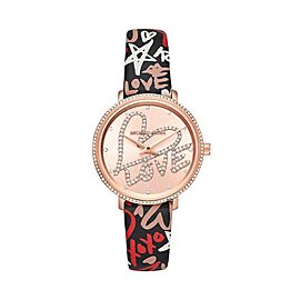 Michael Kors Mini Pyper Steel 32mm Pink Dial Quartz Ladies Watch