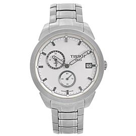 Tissot T-Sport Titanium GMT Silver Dial Quartz Mens Watch