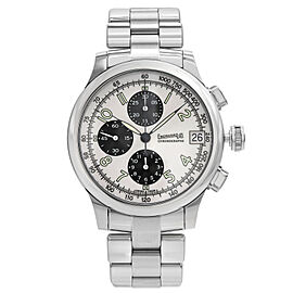 Eberhard Traversetolo Chronograph Steel Panda Dial Automatic Mens Watch