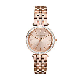 Michael Kors Darci PVD Steel Pink Dial Ladies Quartz Watch