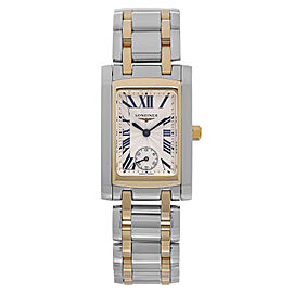 Longines Dolce Vita Two Tone Steel Silver Dial Quartz Ladies Watch