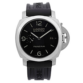 Panerai Luminor 1950 Steel Black Dial Automatic Mens Watch