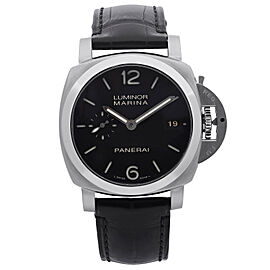 Panerai Luminor Marina Steel Black Dial Watch