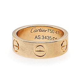 Cartier Love Ring 18K Yellow Gold Size 47 US 4