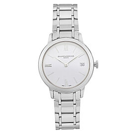 Baume et Mercier Classima Date Steel White Dial Quartz Ladies Watch