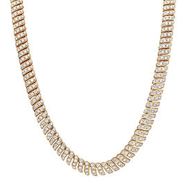 True 8.31Cttw Round Cut Diamond Statement Necklace