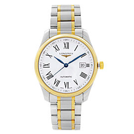 Longines Master Collection Steel Two-Tone White Dial Mens Watch