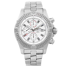 Breitling Super Avenger Steel White Dial Automatic Men Watch