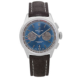 Breitling Premier Chronograph Steel Blue Dial Automatic Watch