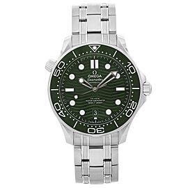 Omega Seamaster Steel Green Dial Automatic Mens Watch