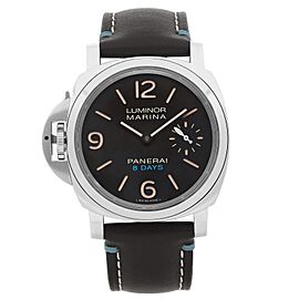 Panerai Luminor Left-Handed 8 Days 44mm Steel Black Dial Hand Wind