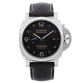 Panerai Luminor Steel Black Dial Automatic Men Watch