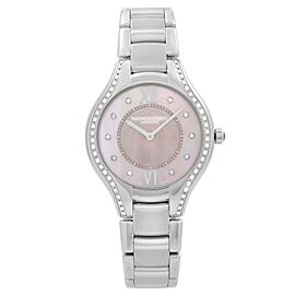 Raymond Weil Noemia 32mm Steel Diamond Pink MOP Dial Ladies Watch