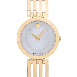 Movado Esperanza 28mm Gold-Tone Steel White MOP Dial Quartz Ladies Watch