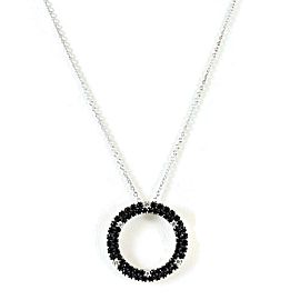 Roberto Coin Fantasia Sterling Silver Black Sapphire, Diamond Necklace