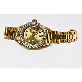 18k yellow gold Rolex DateJust. Diamonds Galore - partial payment