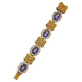 Amethyst Gold Bracelet