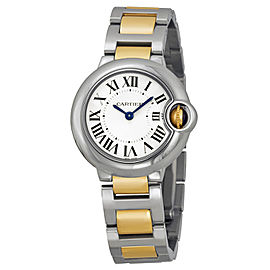 Cartier Ballon Bleu W69007Z3 18K Yellow Gold and Stainless Steel Quartz Womens Watch