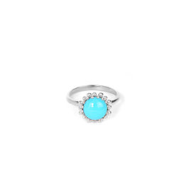 Anzie Sterling Silver Turquoise Ring