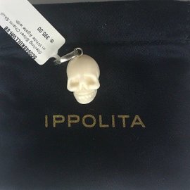 Ippolita Sterling Sterling with Agate Skull Charm Pendant Necklace