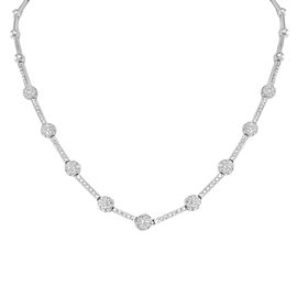 Gumuchian 18K White Gold with 1.85ctw Diamonds Link Necklace