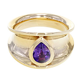 Chopard 18K Rose Gold Amethyst Ladies Cocktail Ring 1.06 Cttw Size 7