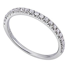 18K White Gold 0.22cts Genuine Diamond Pave Ladies Ring Size 6.5