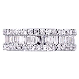 Rachel Koen Platinum 2.80cts Genuine Diamond Pave Ladies Ring Size 6.5