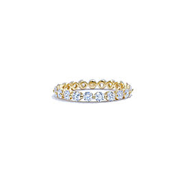 Rachel Koen Shared Single Prong Diamond Wedding Band 14K Yellow Gold 0.75cts