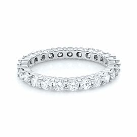 Rachel Koen 14K White Gold Diamond Round Cut Eternity Band 1.65cts Size 7