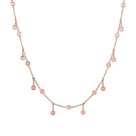 True 14K Rose Gold Diamond 0.85cttw 20 Inch Necklace