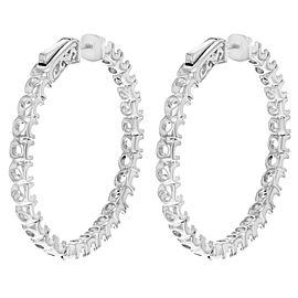 True Hoop Earrings Casting 14K White Gold