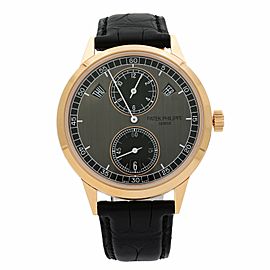 Patek Philippe Complications 18k Rose Gold Grey Automatic Men Watch 5235/50R-001