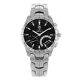 TAG Heuer Link Calibre S Black Dial Steel Quartz Mens Watch CJF7110.BA0592