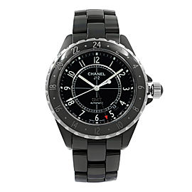 Chanel J12 GMT Black Arabic Dial Ceramic Automatic Unisex Watch H2012