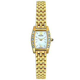 Pulsar Genuine Mother Of Pearl Dial Quartz Womens Watch PEG750