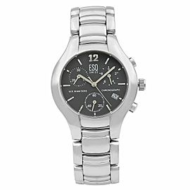 ESQ by Movado Previa Steel Chronograph Grey Dial Quartz Mens Watch 7300760