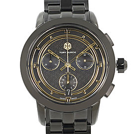 Tory Burch Black Ion Plated Steel Ladies Quartz Watch TRB1025