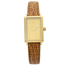 Gomelsky Shirley Fromer Steel Leather Beige Diamond Dial Quart Watch G0120023478