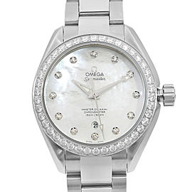 Omega Aqua Terra Steel 1.68Cttw Diamond Dial Ladies Watch 231.15.34.20.55.002