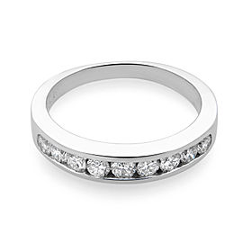 Rachel Koen Platinum Diamond Ladies Wedding Band Ring 0.50cttw