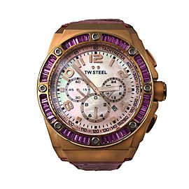 TW Steel Kelly Rowland Edition Pink MOP Arabic Dial Quartz Mens Watch CE4006